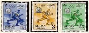 SUDAN Scott 130-132 MNH** 1960 Rome Olympic set