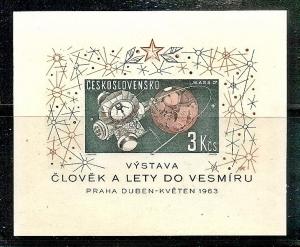 Czechoslovakia 1175 MNH 1963 Space Research Sheet