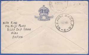 1949 AUSTRALIA Occupation of JAPAN, No. 8 Base P.O. C, via US APO 248 > USA