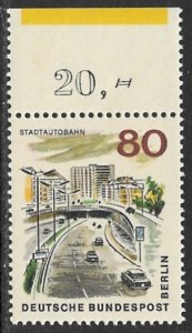 GERMANY / BERLIN - 1965-66 80pf City Highway Issue Sc 9N231 MNH