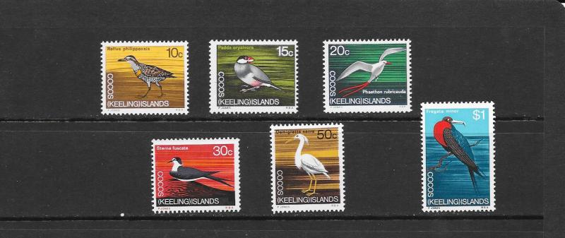 BIRDS - COCOS ISLANDS #14-19  MNH