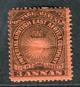 BRITISH EAST AFRICA Co. 1890 early classic issue Mint hinged 3a. value