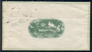 1926 HILO HOTEL HAWAII all-over green advertising cover franked w/25¢ Airmail