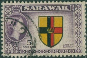 Malaysia Sarawak 1955 SG202 $5 Arms FU