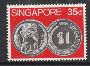 Singapore 1972 Sc 151 Coins 35c MNH