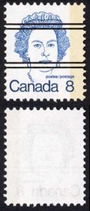 Canada Unitrade 593xx var 8c One Bar Tagging MNH