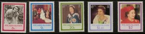 PITCAIRN ISLANDS SG285/9 1986 60th BIRTHDAY OF QUEEN ELIZABETH MNH