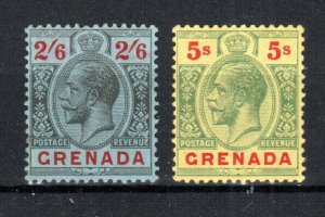 Grenada 1929 2s 6d and 1923 5s SG 131 and 133 MLH