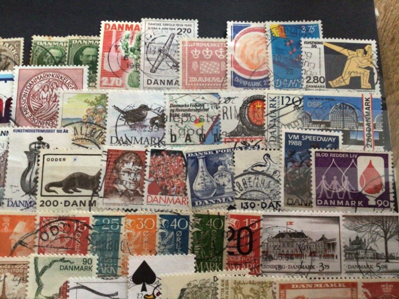 Denmark mounted mint or used stamps  A12358