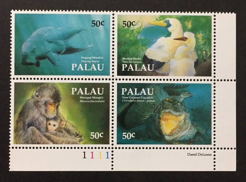 Palau 1992 #313 Block of 4, Fauna, MNH.