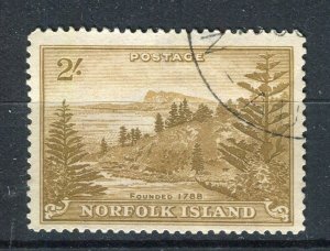 NORFOLK ISLAND; 1947 early Ball Bay issue fine used 2s. value