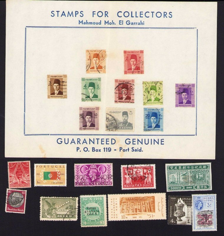 NESTLE'S POSTAGE STAMP ALBUM ©1958 SPACES FOR STAMPS WORLD WIDE WITH STAMPS 