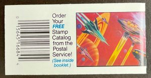 BK207 Space Fantasy #2745a Booklet of 20  29 c FV $5.80   1993