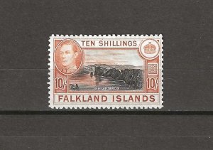 FALKLAND ISLANDS 1938/50 SG 162a SH 92b MNH CERT