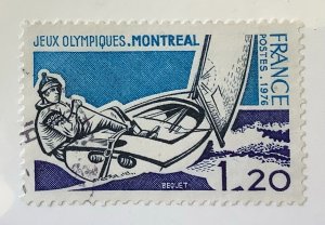 France 1976 Scott 1493 used - 1.20fr,  Summer Olympic Games,  Montreal