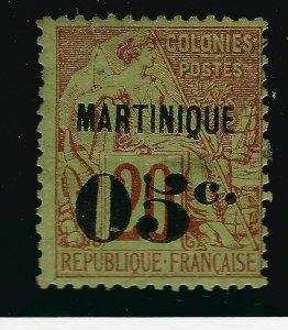 Martinique Sc#13 Mint Fine hr 2 sh perfs SCV$28.00...Fill a Key Spot!