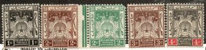 Malaya - Kelantan 15-19 Mint hinged