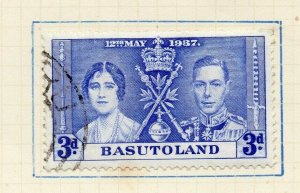 Basutoland 1937 Early Issue Fine Used 3d. NW-195086