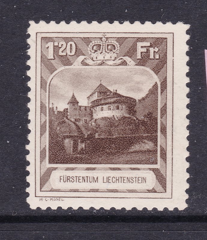 Liechtenstein the 1Fr20 MH from the 1930 set