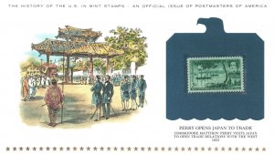 THE HISTORY OF THE U.S. IN MINT STAMPS PERRY OPENS JAPAN TO TRADE