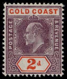 GOLD COAST EDVII SG51, 2d dull purple & orange-red, LH MINT. Cat £17.