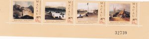 MACAU - scott 720-723a - MNH strip of four - paintings by George Chinnery 1994