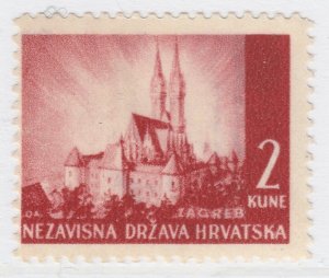 1941 Croatia Pictorial Designs 2k MH* Stamp A19P11F625-