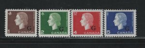 CANADA - #O46-#O49 - QUEEN ELIZABETH II G OVERPRINT MINT SET MNH