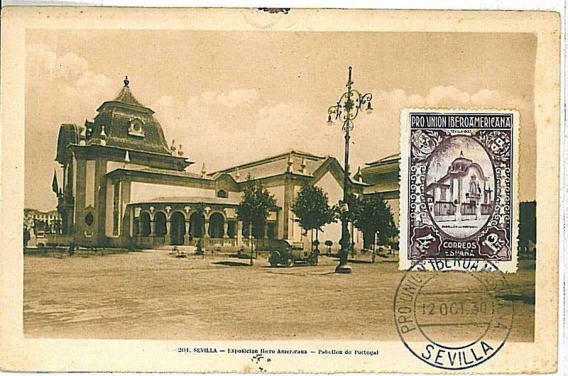 21484 - SPAIN - MAXIMUM CARD: ARCHITECTURE 1930-