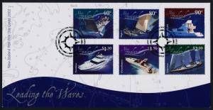 New Zealand 1819-24a on FDC's - Boats, Yachts
