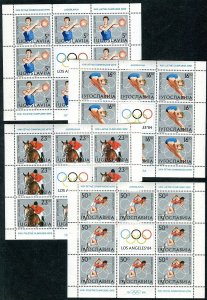 2050 - Yugoslavia 1984 - Summer Olympic Games - Los Angeles- MNH Mini Sheet