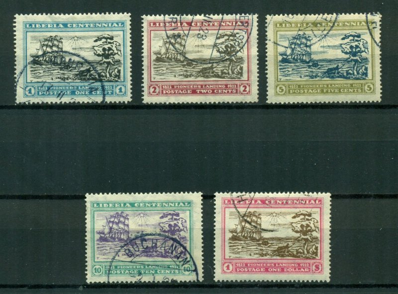 Liberia 1923 #209 - 213 U SCV(2022)=$2.25