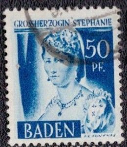 Germany -French Occupation Baden 1948 -  5n24 Used