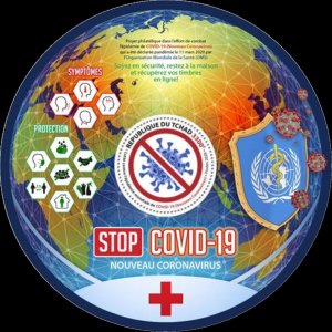 Chad Stop Corona 2020 MNH Medical Stamps Sheet Science- Fight against COVID