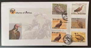 2018 Malawi FDC Mi. A-F 1009 Vultures Vultures Vultures Birds Birds Wildlife-