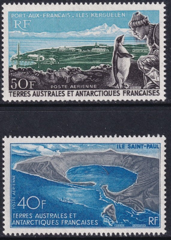 Sc# C13 / C14 FSAT French Southern Antarctic Terr. 1968-69 set MNH CV $217.50