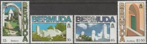 EDSROOM-22247 Bermuda 461-464 MNH 1985 Complete Architecture CV$7.50
