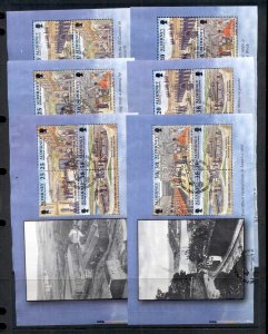 Alderney 1999-2000 Garrison Island 6xbooklet panes FU