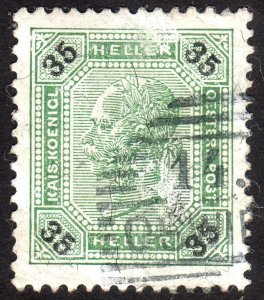 1901, Austria 35h, Franz Joseph, Used, Sc 79