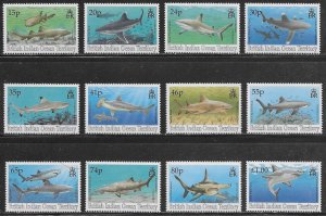 British Indian Ocean Territory Scott #'s 151 - 162 MNH