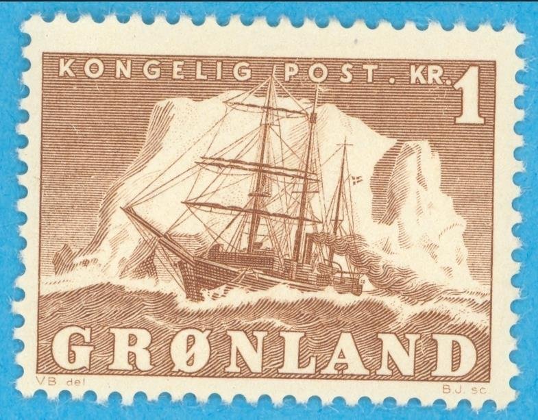 GREENLAND 36  MINT HINGED OG * NO FAULTS EXTRA FINE! - HZV 