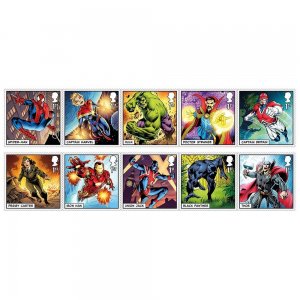 Great Britain 2019 Set Marvel Comics Cartoon Comic Animation Captain Iron Man