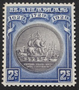 Bahamas 1930 Tercentenary Two Shillings SG 129 mint