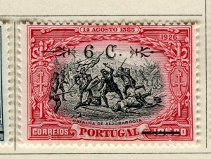 PORTUGAL; 1926 early Liberation Anniversary issue Mint hinged 6/4.5E. value