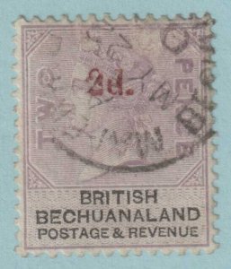 BRITISH BECHUANALAND 25  USED - UNLISTED DOUBLE OVERPRINT - VERY FINE! - TGX