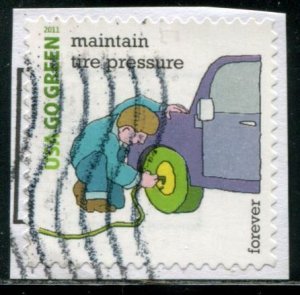 4524p US (44c) Go Green: maintain tire pressure SA, used on paper