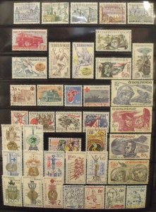 A1716   CZECHOSLOVAKIA          Collection      Two Boards       Mint/Used