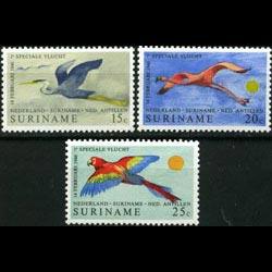 SURINAM 1971 - Scott# 382-4 Birds Set of 3 NH