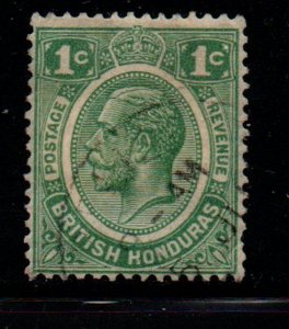 British Honduras Sc 92 1929 1c green George V stamp used