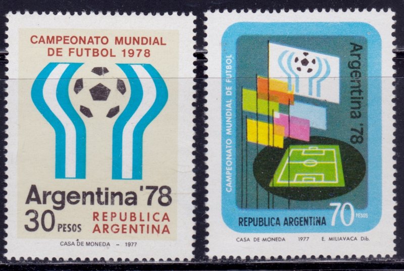 Argentina, 1977, Football World C, up, Mi#1299-00, MNH,++